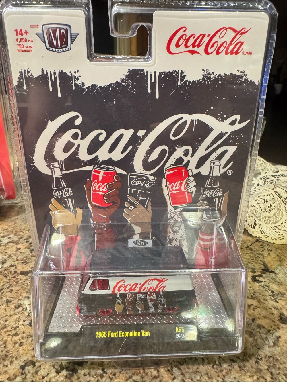Coca-Cola Red & White 1965 Ford Econoline Van Die-Cast Collectible
